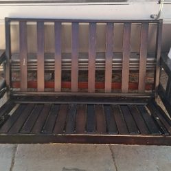 Fulton Iron Hide Bed And Love Seat