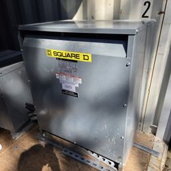 75 KVA 480/208Y/120 VOLT ELECTRICAL TRANSFORMER SQUARE D