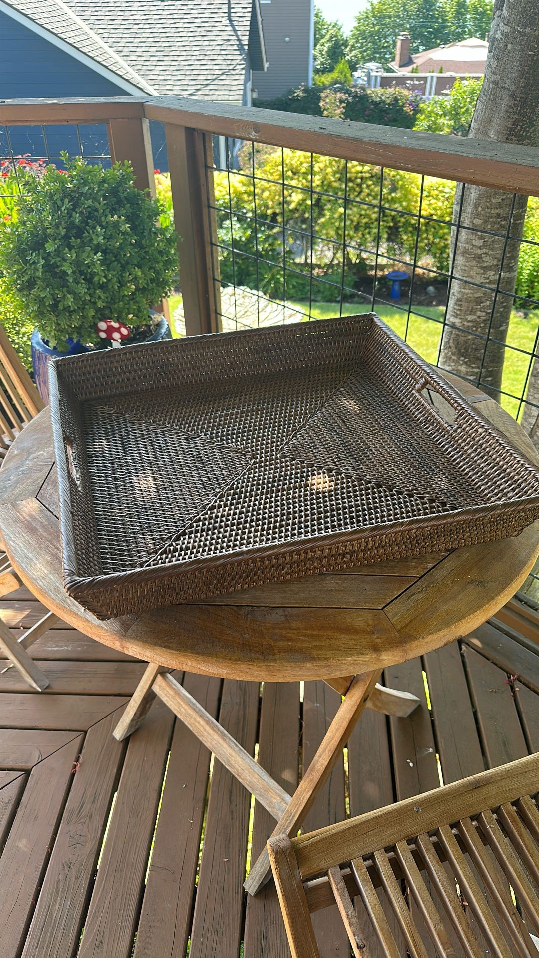 Extra Large Wicker CB Serving Display Tray