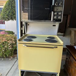Vintage Whirlpool Yellow Dual Oven