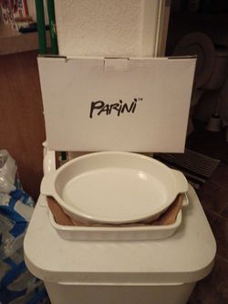 One oval one rectangle ceramic