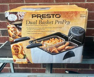 PRESTO Dual Basket ProFry immersion element deep fryer