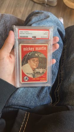 1959 Mickey Mantle New York Yankees Card