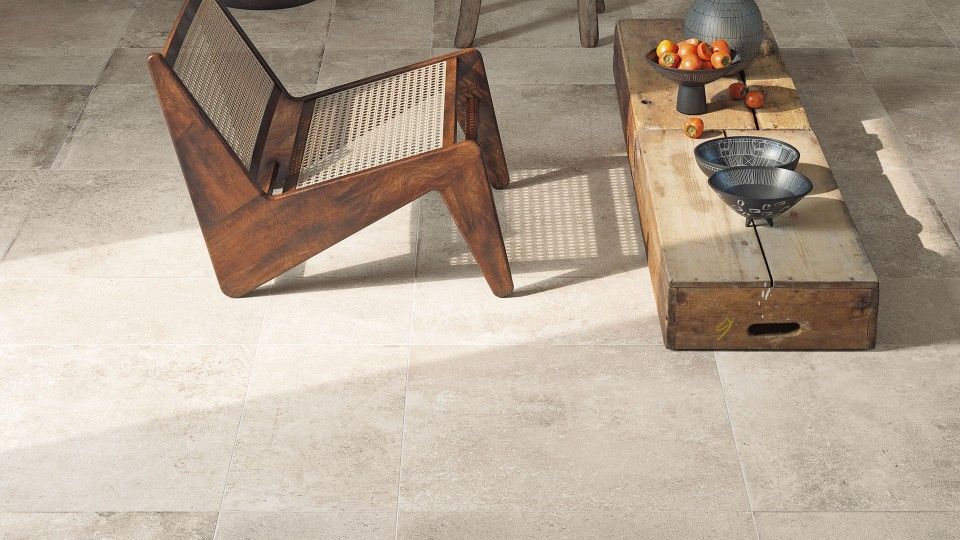 48x48 Italian Porcelain Tile – Saint Michel Ivoire – Large Format