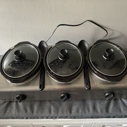 Triple slow cooker