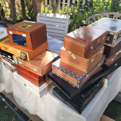 Empty Cigar Cases Collectible 23 Pcs.