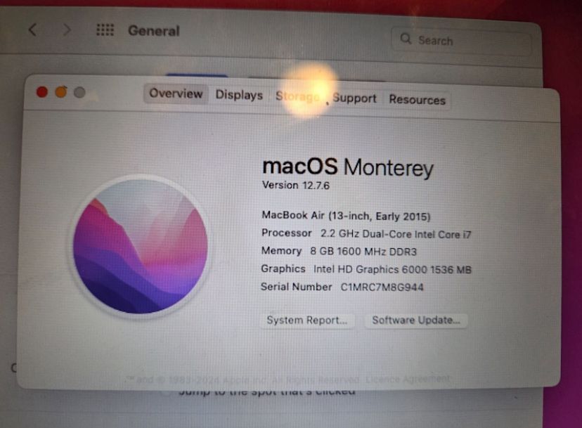 Macbook Air 256GB HDD - hardly used!