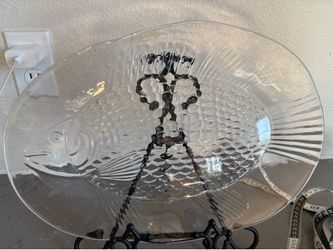 Oval Glass Fish Platter