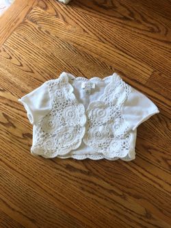 Girls size 5/6 crochet balero