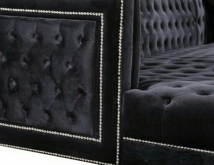📌BRAND NEW 📌SAME DAY DELIVERY 👉 BLACK VELVET SECTİONAL SOFA