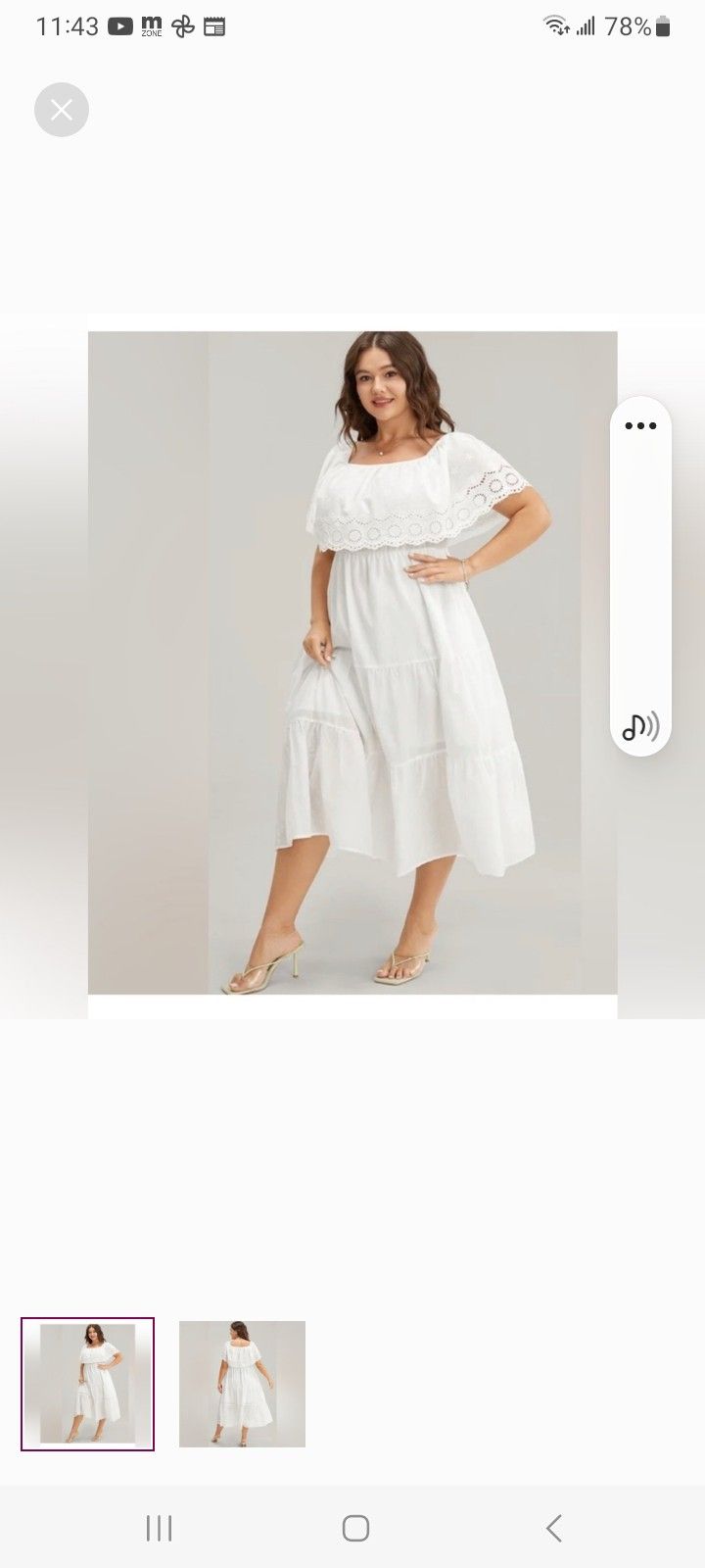 NWT BLOOMCHIC LACE WHITE DRESS  22/24