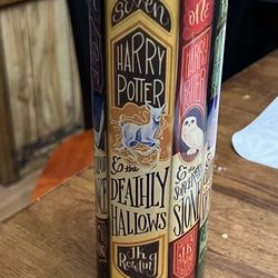 Harry Potter book spine tumbler cup