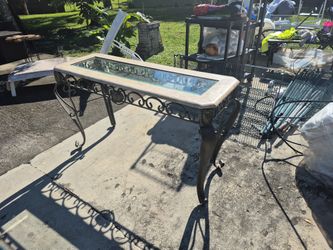 Marble/glass Top Console Table $50
