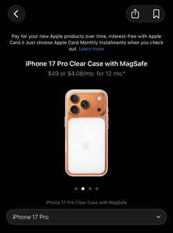 iPhone 17 Pro Clear Case