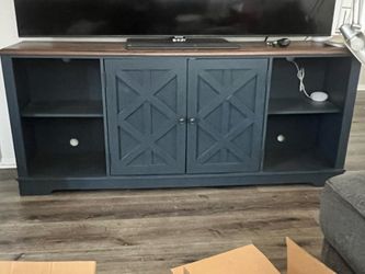 Farmhouse Navy TV Stand