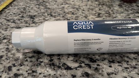 Aquacrest Rv Water Filter High Flow And Look At Pictures For Size 10 And 3/4 Link You Can Hook To Your Water Hose And Fill Up Your Water Bottles