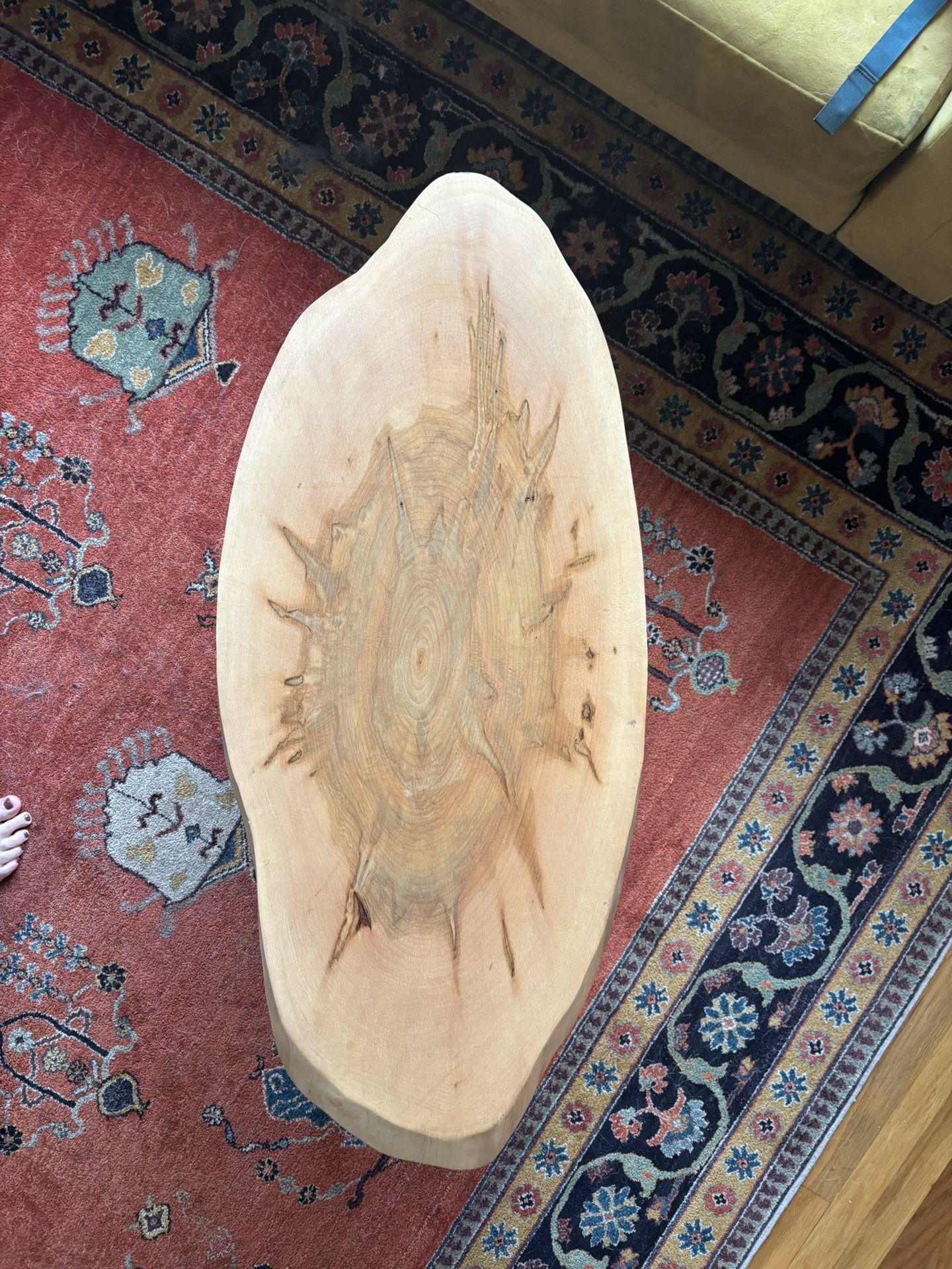 Soft Wood Live Edge Coffee Table