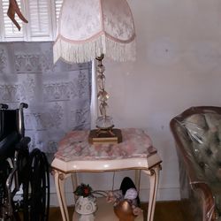 Vintage Lamp and/or Vintage Side Table