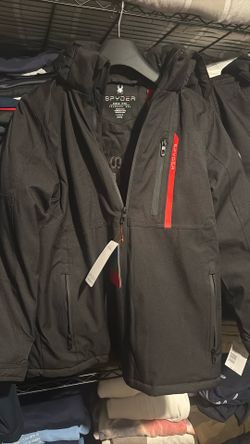 Spyder Black Jacket With Red