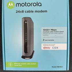 Motorola 24x8 Cable Modem, New