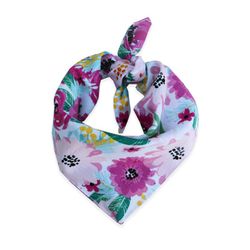 Floral dog bandana