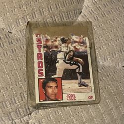 Jose Cruz Baseball Card Autograph