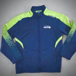 Seattle Seahawks Reebok On-Field Jacket – Men’s Large – Super Bowl Week