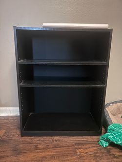 Black bookshelf