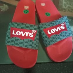 Levi's Levi's® Batwing Denim Monogram Men's Slide Sandals