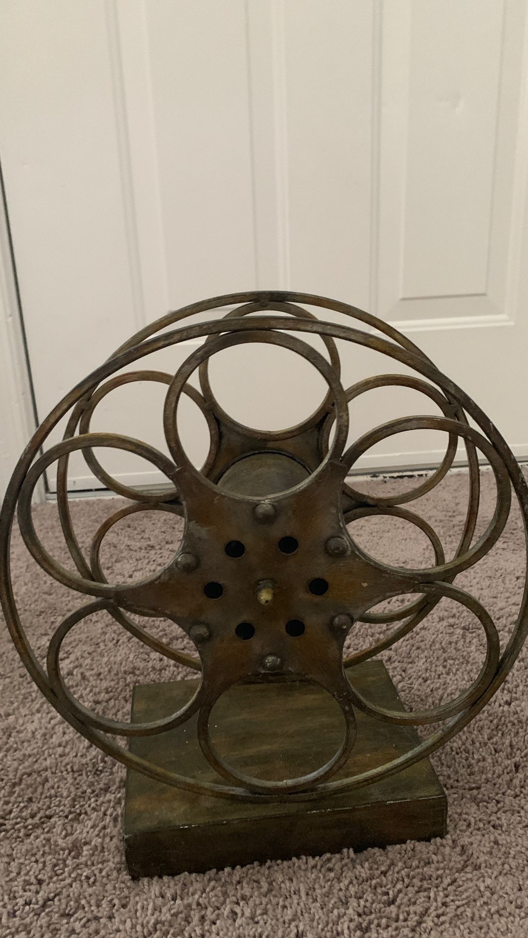 Movie theater wine rack