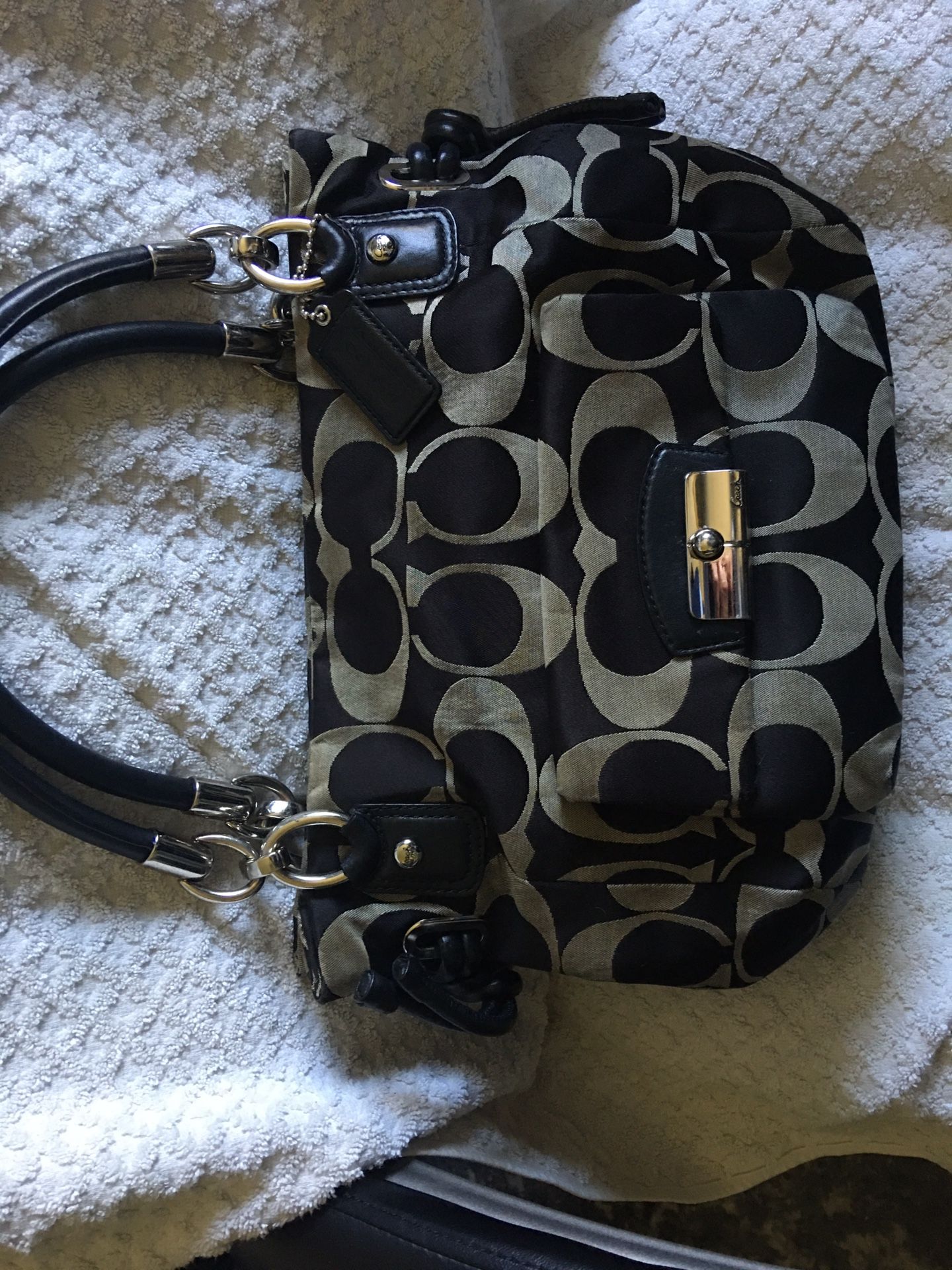 Coach Purse- Signature Cs. 