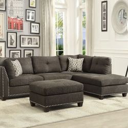 Sectional And Ottoman On Sale Only $999🎉