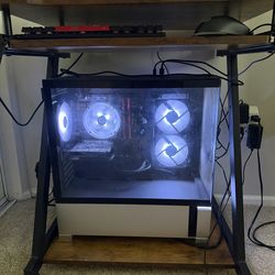 Cyber power gaming PC with KTC monitor