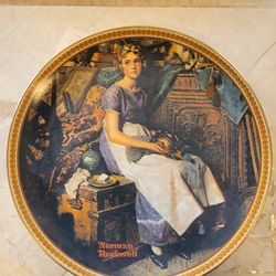 Vtg. Norman Rockwell " Dreaming in the Attic" 8.5"