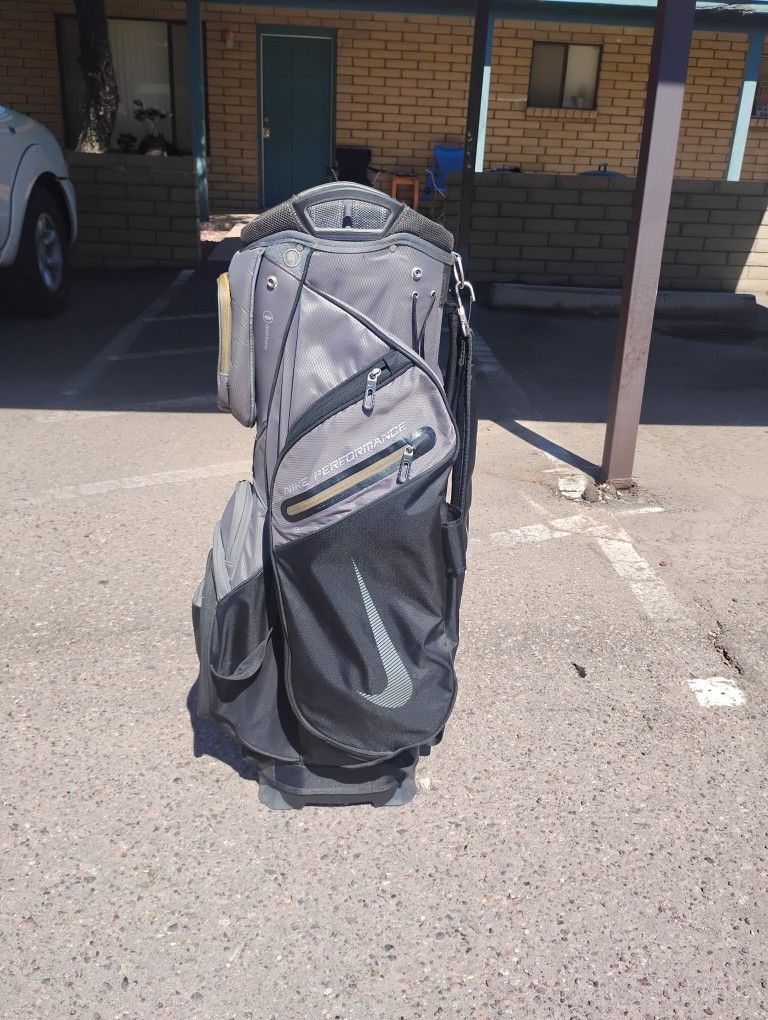 Golf Bag! Golf Clubs! Nike Performance 14 Slot Cart Bag!