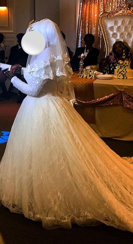 Wedding Dress. Sparkling White, Will Fit Size 56-57 Women’s