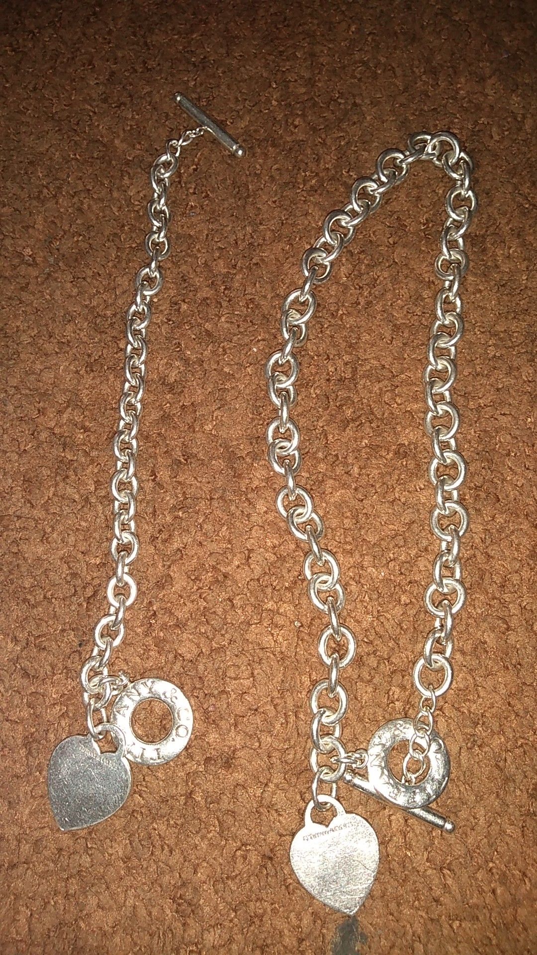 Tiffany and company necklace and bracelet