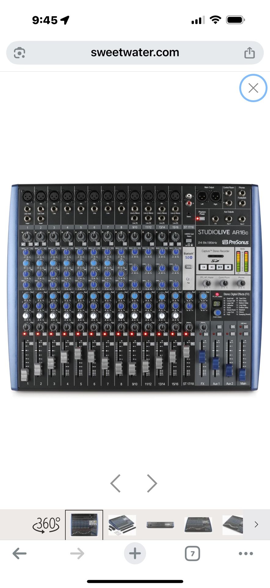 Persons StudioLive AR16C