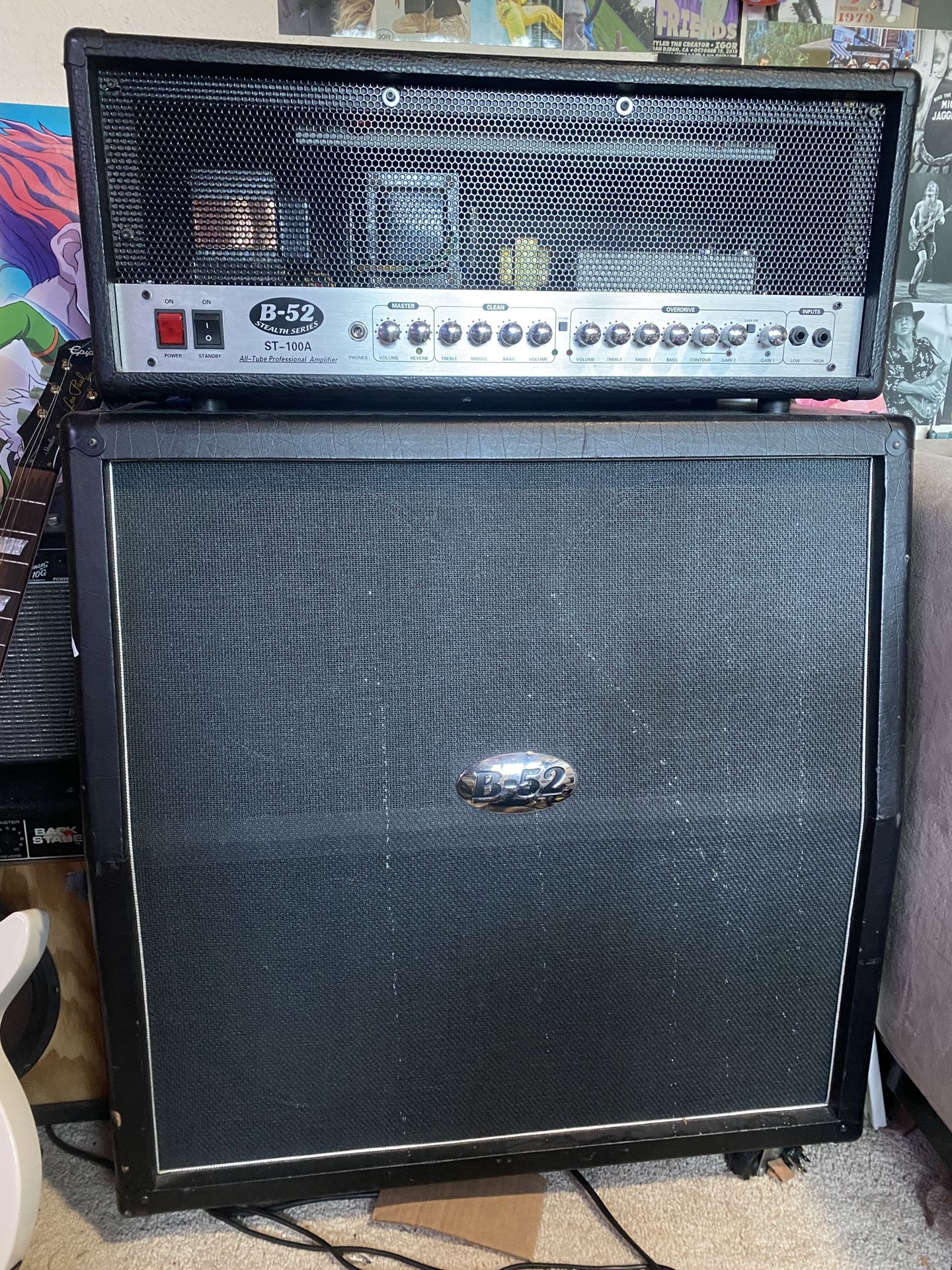 B-52 Guitar Amp Half Stack (includes foot switch)
