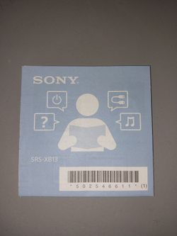 Sony Bluetooth speaker