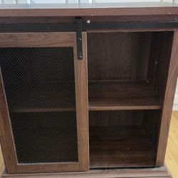 Cabinet With Siding Door 