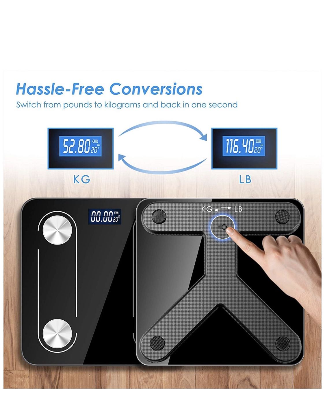 Digital Weight Scale Bathroom Body Fat Scale Smart