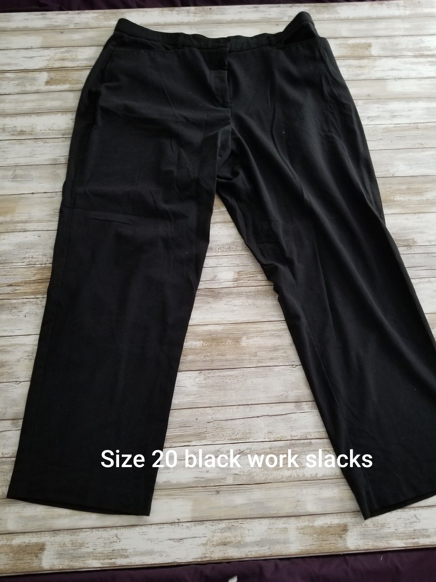 Size 20 black work pants