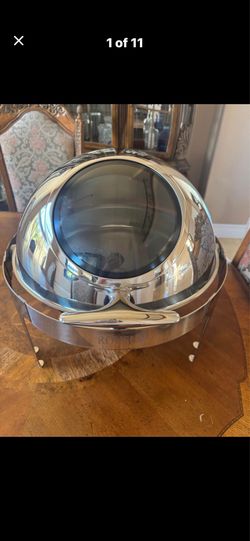 Top Chafing Dish Buffet Set, Round Stainless Steel Chafer for Catering