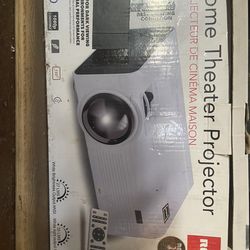 RCA Home Theater Projector ,w Remote And 8.5 Wide Pull-down Screen