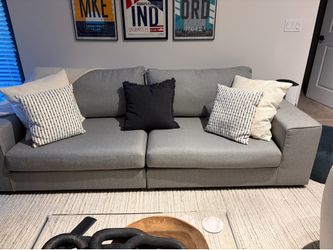 Like New Modani 2 Seater Sofa- Gray