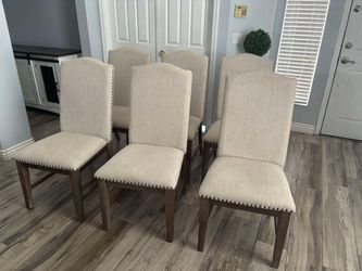 Six beautiful dining chairs