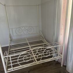 White Metal Bed Frame