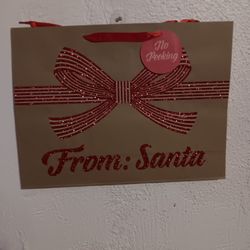 56 brand new brown paper Christmas gift bags