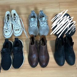 SHOE BUNDLE👟 Sizes 6 For The Whole Lot, Nordstrom boots, adidas, converse, mixed variety, perfect for resellers!